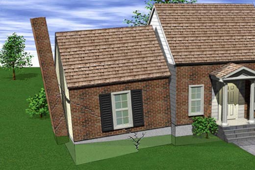 Illustration d'un problème de fondation à Longueuil - TBL Construction